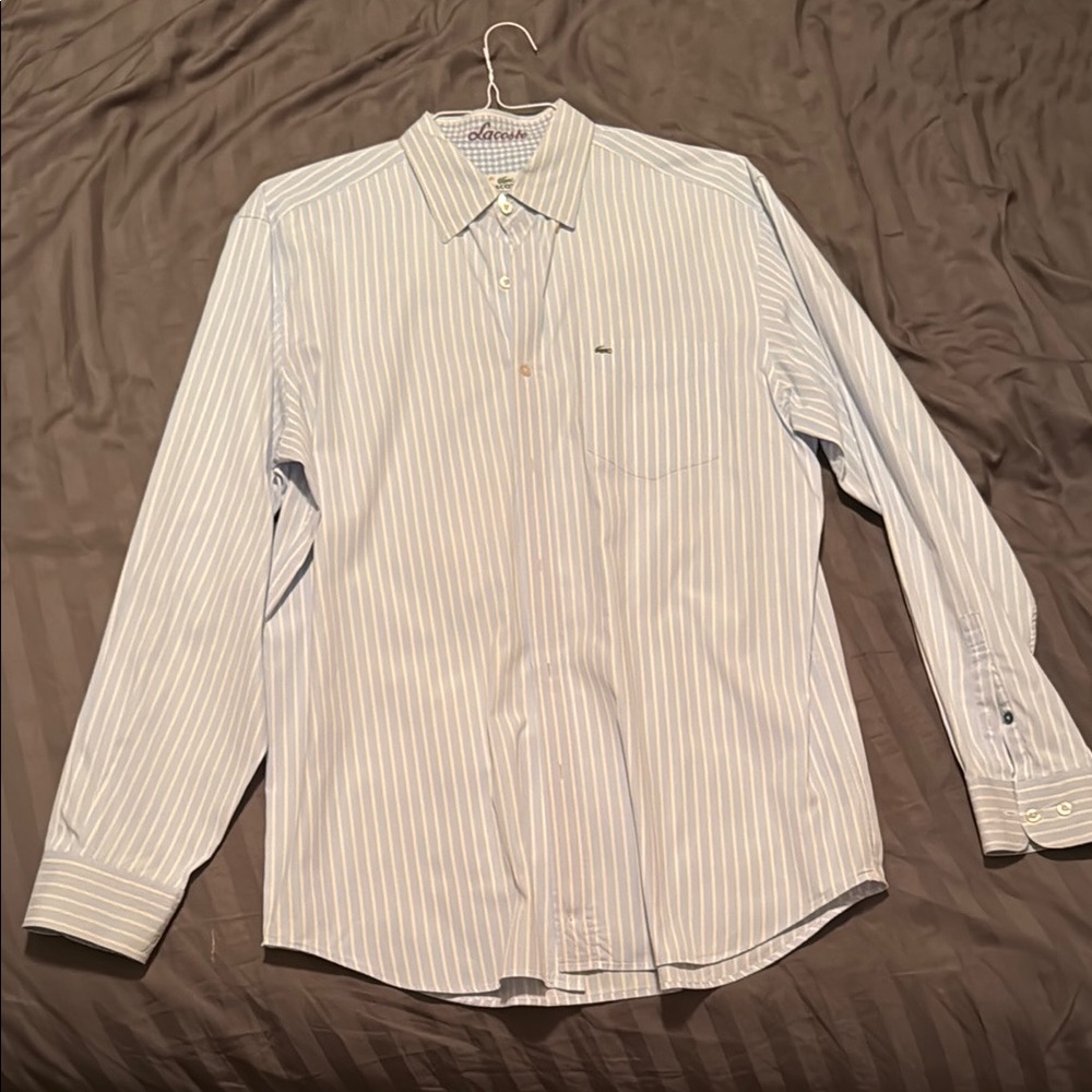 Men's Striped Shirt - Light Blue